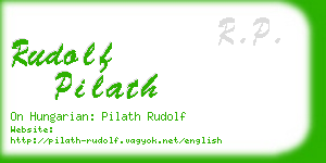 rudolf pilath business card